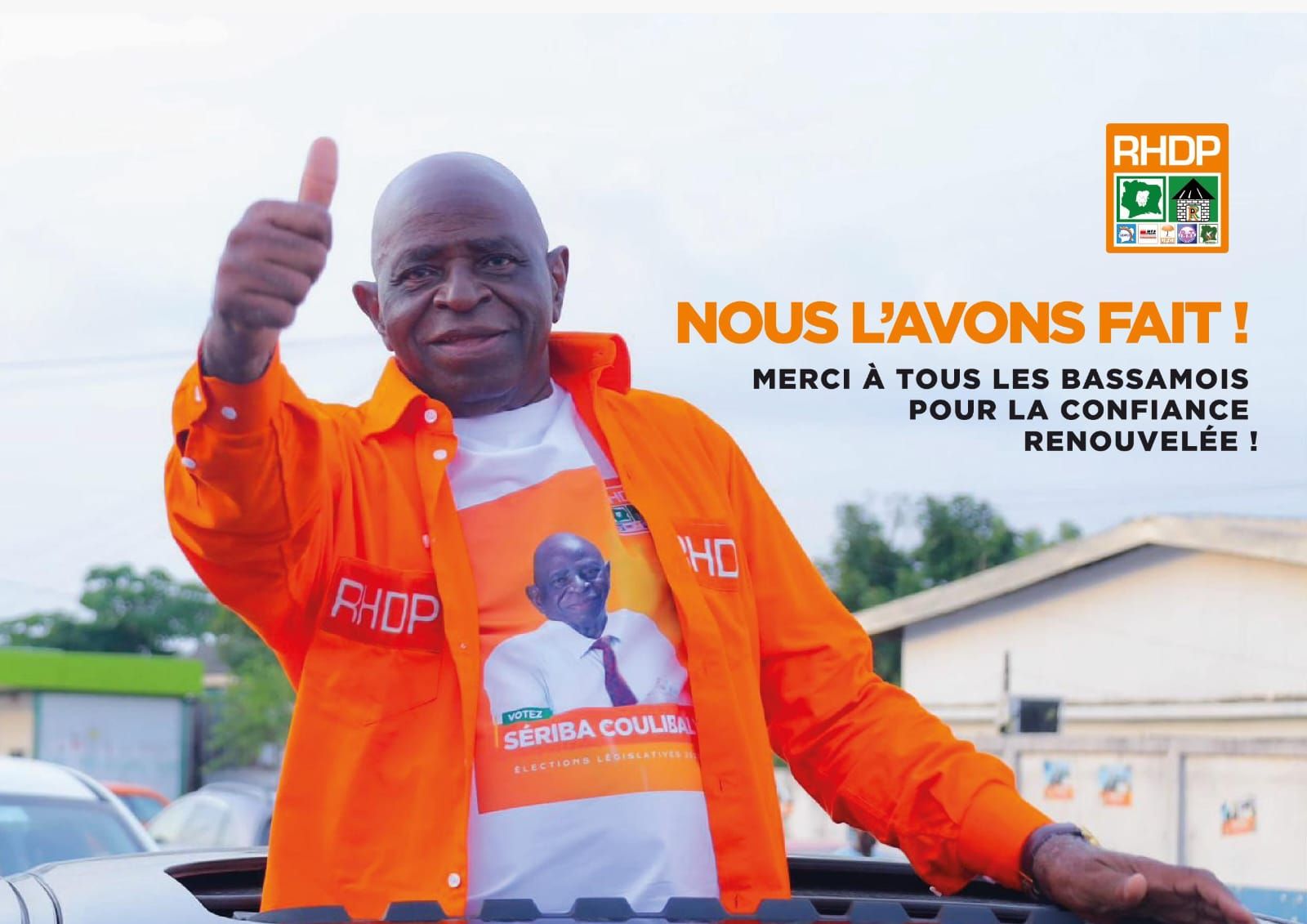 Félicitations à l’Honorable Seriba Coulibaly